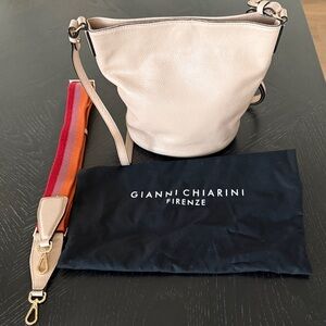 Gianni Chiarini Beige Bucket Bag